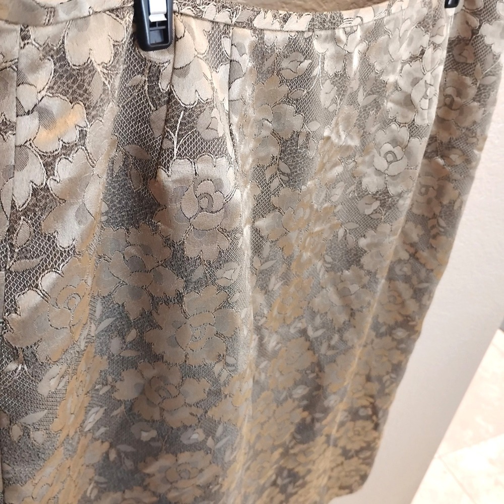🍁90s champagne lace pencil skirt office siren whimsygoth indie fairy y2k Fall